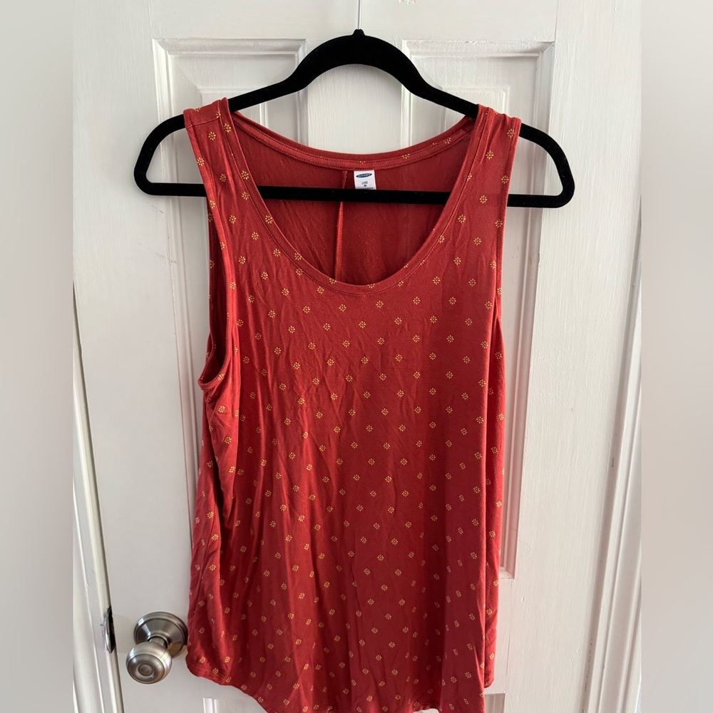 Women's Red Sleeveless Top